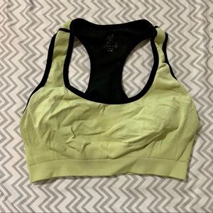 Lime green/yellow sports bra